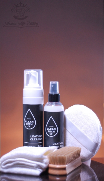 Clean Tech Co. Leather Care Kit - Leather Cleaner and Conditioner + Equipment